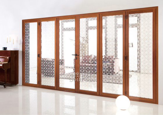 Single Aluminium Sliding Folding Doors With Glass 2.0mm thickness