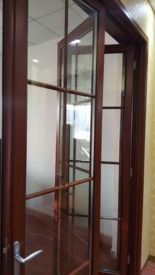 Interior Bifold de vidro de alumínio à prova de som vitrificado dobro do balcão das portas